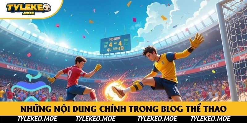 Những nội dung chính trong blog thể thao