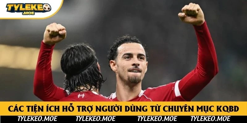 Các tiện ích hỗ trợ người dùng từ chuyên mục KQBD 