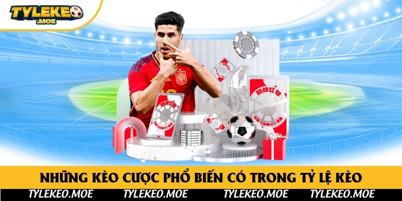 Những kèo cược phổ biến có trong tỷ lệ kèo